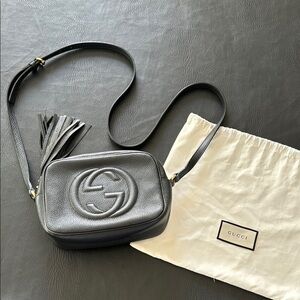 Gucci Black Leather Crossbody Bag